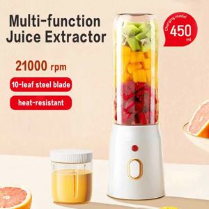 500ML 휴대용 전기 블렌더 40W USB 충전식 무선 Juicer 스무디 밀크 쉐이크 주스 음식에 대 한 높은 강력한 Juicer 컵
