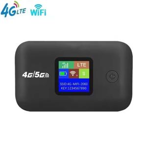 4G/5G 모바일 와이파이 라우터 150Mbps 4G LTE 무선 라우터 3500mA 휴대용 포켓 MiFi 모뎀 모바일 와이파이 핫스팟 (SIM 카드 슬롯 포함)