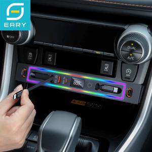 토요타 RAV4 2025-2020용 차량용 충전기 USB 허브 RGB 라이트 4포트 리트랙터블 도킹 스테이션 센터 콘솔 고속 충전기