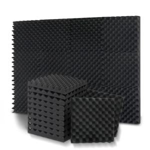 PZHI-50X50cm 대형 스튜디오 음향 패널 에그 크레이트 사운드 폼 방음 흡음 처리 패드 3.3cm 두께