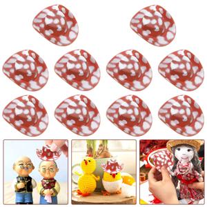 10Pcs 작은 카우보이 모자 케이크 인형 집 파티 용품을위한 미니 모자 장식 작은 모자 장식품 밝은 축제 DIY 공예
