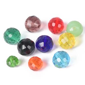 96면 컷 디스코볼 6mm 8mm 10mm 12mm 크리스탈 유리 루즈 스페이서 비즈 세트 다양한 색상 쥬얼리 제작 DIY 공예용