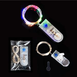 스마트 타이밍 새로운 버튼 배터리 문자열 조명 크리스마스 선물 상자 룸 장식 꽃 LED 장식 타이밍 작업 6 시간