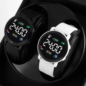 남녀공용 LED 디지털 시계, 커플 시계, 스포츠 육군 군사 실리콘 시계, 전자 시계, Hodinky Reloj Hombre