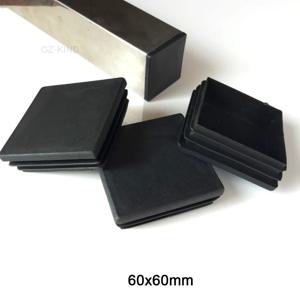 1/2/5/10 개 60x60mm 60x80mm 60x100mm 60x120mm 플라스틱 검정색 캡 파이프 삽입 마개 플러그