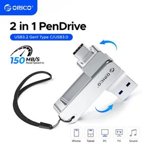 오리코 2 in 1 듀얼 플래시 드라이브 고속 펜 드라이브 OTG 타입 C USB A 듀얼 인터페이스 맥북 안드로이드용