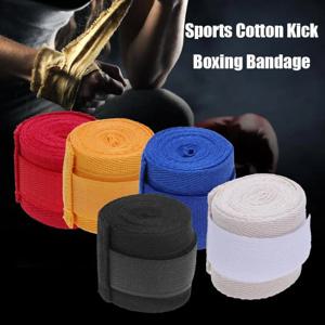 2 개의 롤 2.5M 코튼 복싱 붕대 스포츠 스트랩 Sanda Gauntlets MMA 핸드 글러브 랩 벨트 랩 밴디지 경쟁