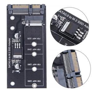 M.2 NGFF SSD-SATA 3 3.0 어댑터 카드 변환기 B B&M 키 프로토콜 솔리드 스테이트 디스크 드라이브 2230 2280 2242