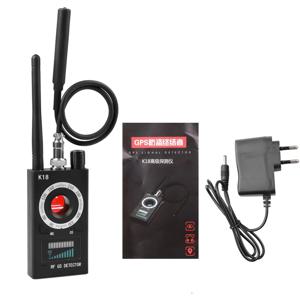 K18 무선 탐지기 카메라 1MHz-6.5GHz GSM 오디오 버그 파인더 GPS 신호 렌즈 RF 추적기 다기능 안티 카메라 감지