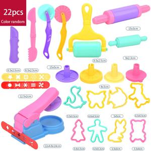 DIY 크리 에이 티브 3D Plasticine 금형 모델링 점토 액세서리 세트 플레이 반죽 도구 키트 플라스틱 칼 금형 어린이 교육 장난감