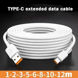 USB C 66W 고속 충전 케이블 1M 2M 3M 5M 8M 10M 12M 타입 C 포트 기기용 범용 데이터 케이블 화웨이 샤오미 삼성 카메라 PS5용
