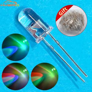 100Pcs F5 5mm 라운드 라이트 비즈 느린 RGB 빠른 플래시 다이오드 Led 470 Ohm 레인보우 멀티 컬러 방출 물 클리어 램프