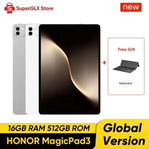 글로벌 버전 HONOR MagicPad 3 태블릿 16GB+512GB 스냅드래곤 8 Gen 3 13.3인치 LCD 165Hz HONOR 아이 컴포트 디스플레이 12450mAh 배터리