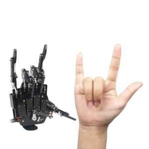 Hiwonder Uhand2.0 다섯 손가락 기계식 암 핸드 클로 로봇 키트, 독립 운동 DIY 블로킹 방지 스티어링 기어