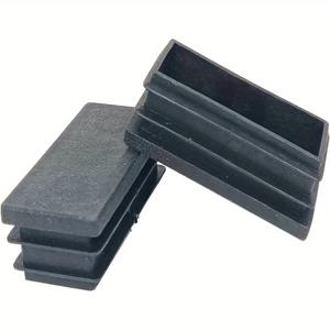 20mm × 40mm 검정색 가구 커버 직사각형 의자 다리 엔드 캡 삽입 보호 파이프 플러그 플라스틱 튜브 삽입