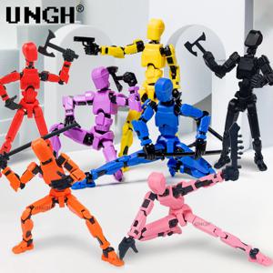 UNGH 다중 관절 이동식 로봇 3D 인쇄 마네킹 장난감 13 액션 피규어 전신 이동식 로봇 장난감 어린이를위한 선물