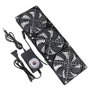 12cm 3000RPM 배기 팬 욕실 냉각 팬 컨트롤러 3V-12V Btc 기계 섀시 워크스테이션 캐비닛 라디에이터 서버 팬