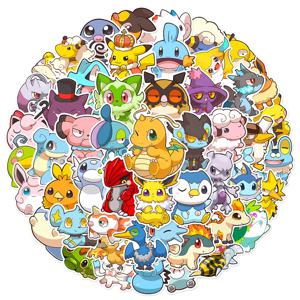 10/30/50PCS 애니메이션 포켓몬 귀여운 스티커 낙서 장식 DIY 스케이트 보드 전화 냉장고 자전거 만화 데칼 재미 아이 장난감 선물