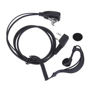 2 핀 이어폰 헤드셋 PTT 마이크 1m 귀고리 워키 토키 이어 버드 인터폰 이어폰 UV5R/KENWOOD/HYT 용 이어폰 이어폰