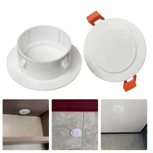 실용적인 플라스틱 벽 구멍 커버 라운드 다양한 크기 예약 드릴 구멍 캡 스냅온 에어컨 구멍 커버