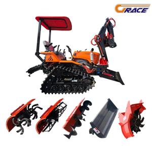 Ce Epa Euro5 전원 농업 농업 Rotavator 로터리 경운기 25HP 35HP 굴삭기 크롤러 트랙터 미니 크롤러 경운기