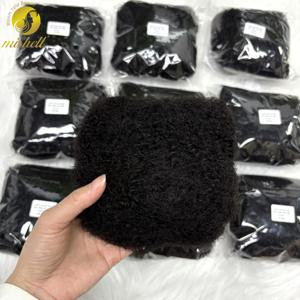촘촘한 아프로 곱슬머리 인모 드레드락 연장용 100% 인모 30g/1팩 8인치 자연스러운 복구 연장용 브레이드 헤어