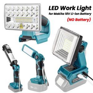 건설 현장, 자동차 수리, 캠핑, 비상용 USB 충전 포트가 있는 Makita 18V 리튬 이온 배터리용 전문 LED 작업 조명
