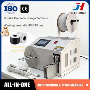 다기능 자동 케이블 감기 및 묶기 기계 데이터 전원 헤드폰 코드 USB HDMI 케이블용 와이어 코일러