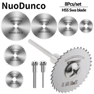 8 개/대 Hss 커팅 디스크, 미니 원형 톱 블레이드, Dremel Accessorises 용 고속 강철 컷 오프 로타리 도구 커팅 디스크