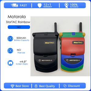 Motorola StarTAC Rainbow Refurbished-Origina 분리형 배터리 500mAh 휴대폰 도매 무료 배송 영어만 지원