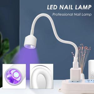 젤 손톱 360용 USB 휴대용 LED 네일 램프UV 젤 경화 빛 1/2개 °   자유롭게 조절 가능한 튜브 건조기 손톱 장식 건조