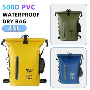 500D PVC 방수 드라이 백 드리프트 수영 배낭 방수 어깨 카약 트레킹 드리프트 래프팅 서핑 보트 가방
