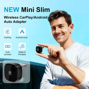 카플레이 무선 CarPlay/안드로이드 오토 어댑터 플러그 앤 플레이 (폭스바겐, 토요타, 닛산, 포드, 벤츠용) 유선 카플레이를 무선으로 변환 (순정 유선 차량용)