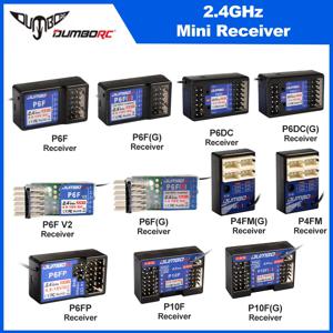 1/4PCS DUMBORC P6F P6FG P6DC P6DCG 6채널 2.4G 수신기 조명 제어 X4 X6 DDF-350 X6PM-350 송신기 RC 자동차 트럭 탱크 보트용