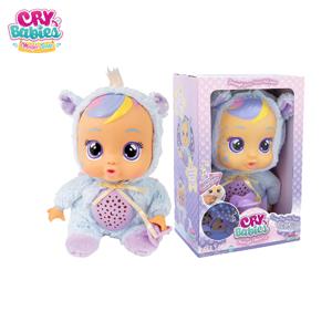 IMC 크라이 베이비즈 굿나잇 제나 전자 인터랙티브 인형 귀여운 부드러운 플러시 장난감 아기 수면 야간등 자장가 취침 인형 선물