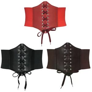 패션 펑크 슬리밍 바디 벨트 고탄력 외부 착용 와이드 벨트 PU 가죽 스커트 벨트