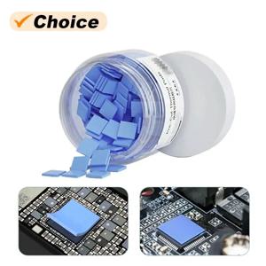 100PCS 열 절연 실리콘 시트 고온 저항 마더보드 CPU IC GPU 수리 사전 절단 매트