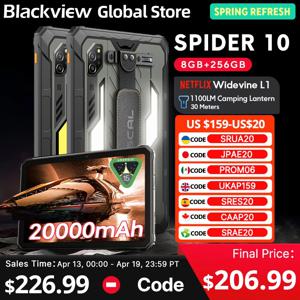블랙뷰 오스칼 스파이더 10 러기드 태블릿 20000mAh 45W 11인치 HD+ IPS 디스플레이 옥타코어 안드로이드 256GB IP68&IP69K 아웃도어 패드 PC