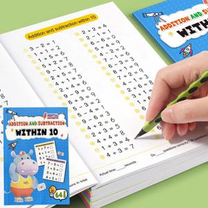 10-100 이내의 수학 덧셈과 뺄셈 연습장, 64페이지 수학 특수 훈련, 구두 계산 책