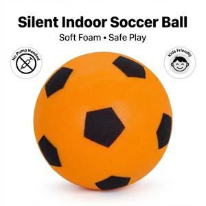 무소음 실내 축구공, 어린이용 부드러운 무공기 폼 축구공, 조용한 바운스 트레이닝볼, 가정/거실에서 사용하기 안전함