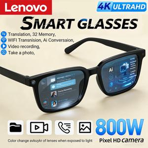 레노버 AI 스마트 안경 AI 번역 8MP HD 카메라 4K 촬영 이미지 블루투스 통화 녹음 음악 스마트 선글라스 2026 신제품
