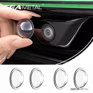 SEAMETAL 2/4PCS 범용 자동차 카메라 렌즈 보호대 안티 스크래치 방수 자동차 후면보기 백업 카메라 커버 자동차 액세서리
