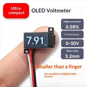 최소형 0.5인치 OLED 디지털 전압계 0-30V 초박형 고정밀 2/3선 신제품 출시