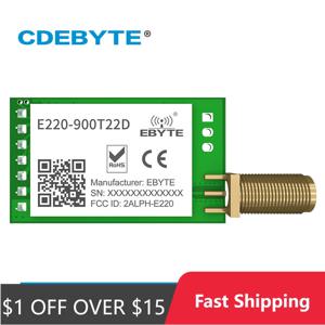 LoRa 868MHz 915MHz LLCC68 무선 모듈 22dBm 장거리 5km CDEBYTE E220-900T22D SMA-K UART RSSI 송신기 수신기 DIP