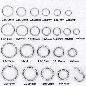 1Pc 316L 스테인레스 스틸 힌지 세그먼트 코 링 귀 연골 Tragus 헬릭스 립 피어싱 코 후프 바디 피어 싱 쥬얼리