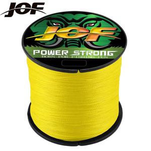 JOF 4 땋은 x4 가닥 300M 100M 플라이 낚시 라인 멀티필라멘트 와이어 Pesca 10-85LB 잉어 바다 바닷물 직조 익스트림 일본