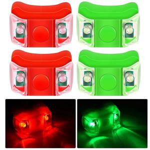 보트 카약 요트 폰툰 화물 선박 야간 낚시에 대 한 4PCS LED 보트 �비게이션 조명 AG10 배터리와 LED 빛