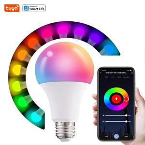 Tuya 블루투스 스마트 LED 전구 E27 RGB 220V 스마트 램프 거실 장식 파티 조명 스마트 라이프