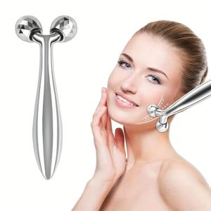 3D 롤러 마사지 Y 모양 360 회전 얇은 얼굴 바디 슬리밍 쉐이핑 근육 이완 주름 제거제 얼굴 마사지 도구