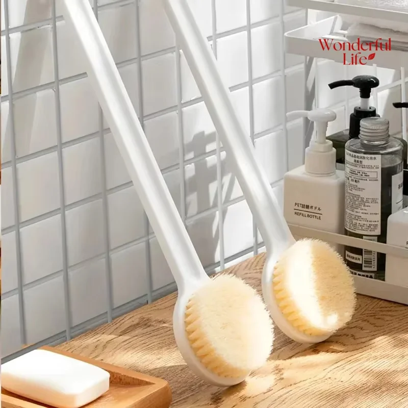 긴 손잡이 샤워용 등 브러시 부드러운 브리슬 바디 각질 제거 목욕 브러시 피부 건강 샤워 등 스크러버 목욕 용품